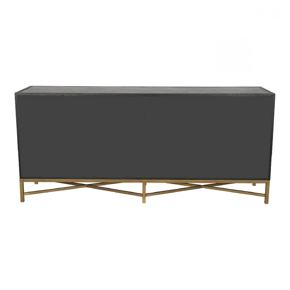 Myla Hollywood Sideboard Buffet - Grey, Oak Wood