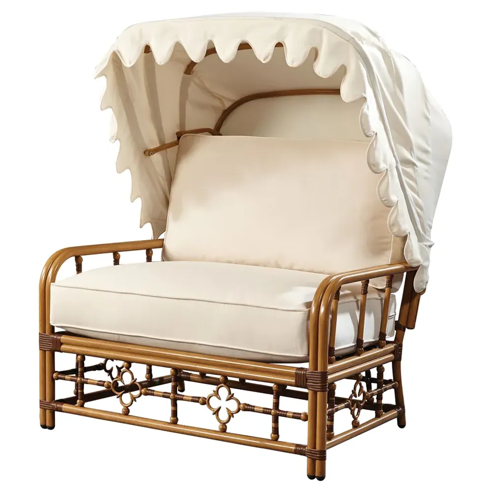 Myrah Outdoor Canopy - White, Sunbrella image