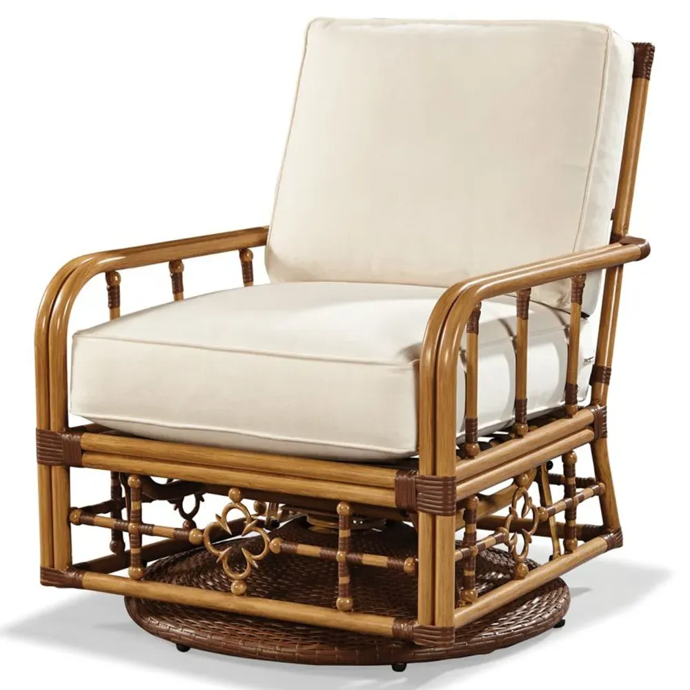 Myrah Swivel Chair - White, Aluminum