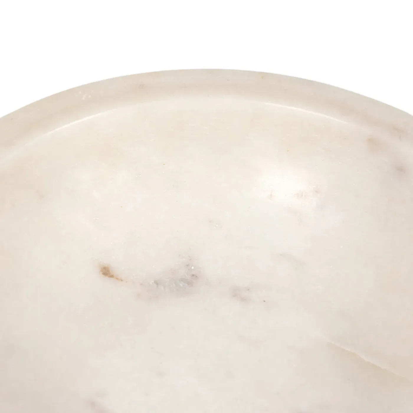 Nadine Decorative Bowl - White, Marble