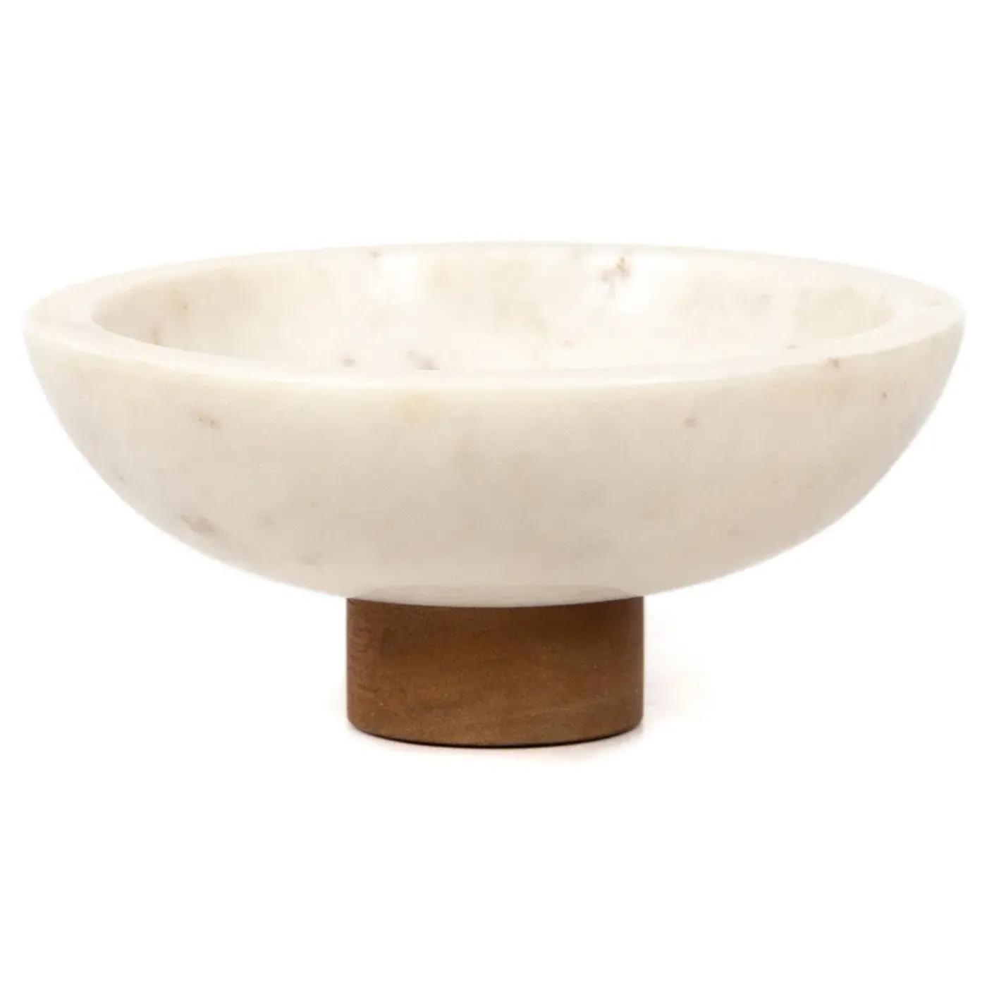 Nadine Decorative Bowl - White, Marble image