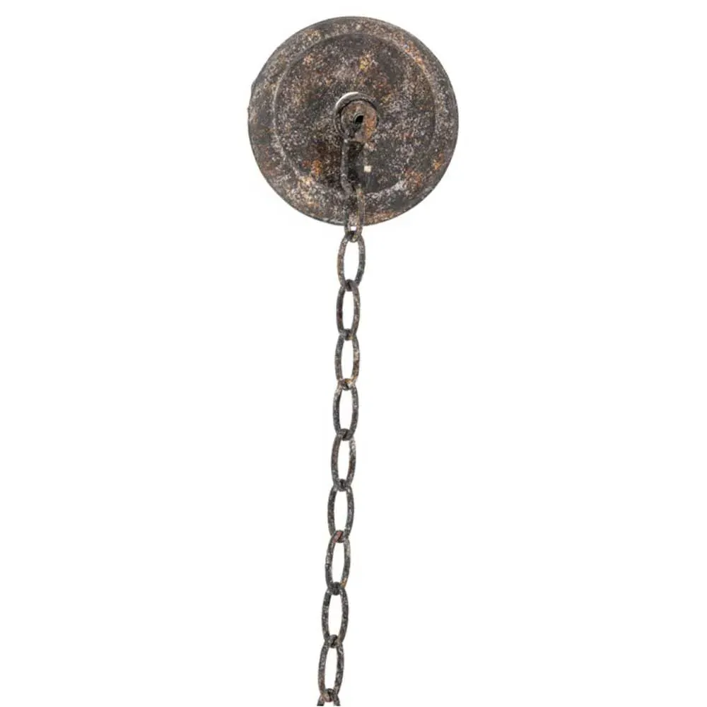 Nakita Candle Style Chandelier - Brown, Stone Beads