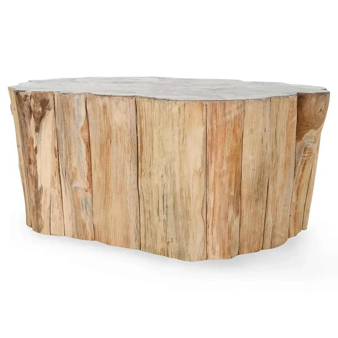 Nala Coffee Table - Brown, Teak Wood