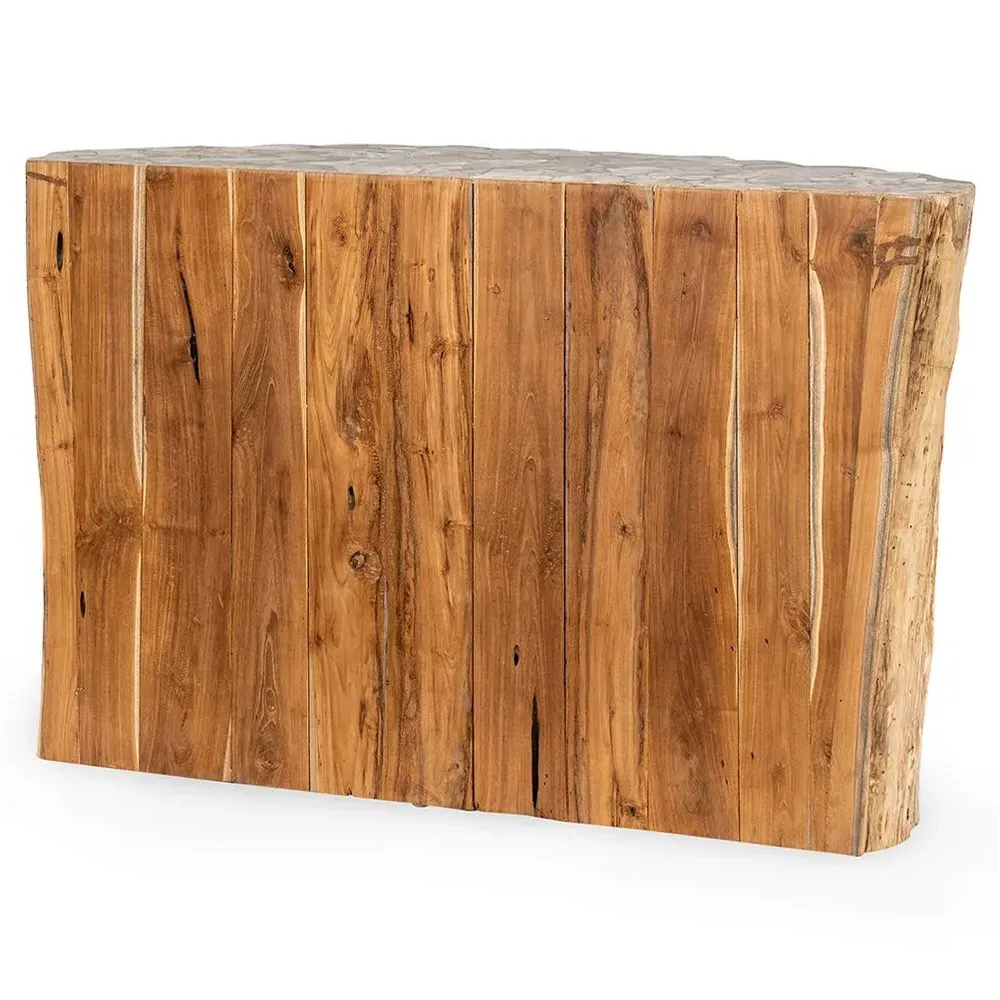 Nala Console Table - Brown, Teak Wood