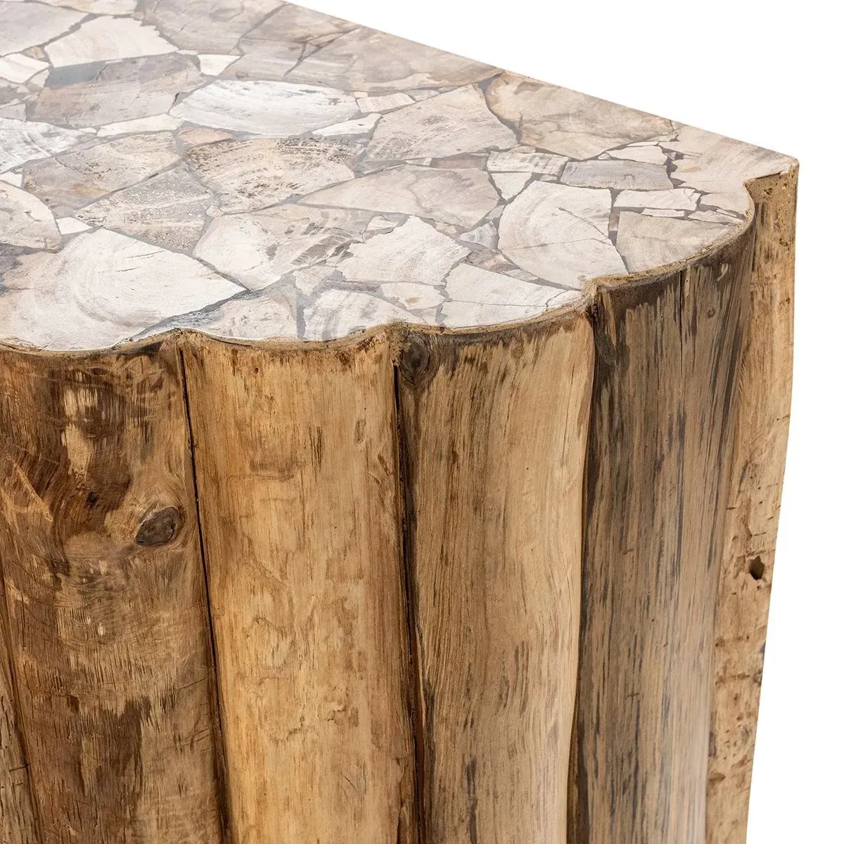 Nala Console Table - Brown, Teak Wood