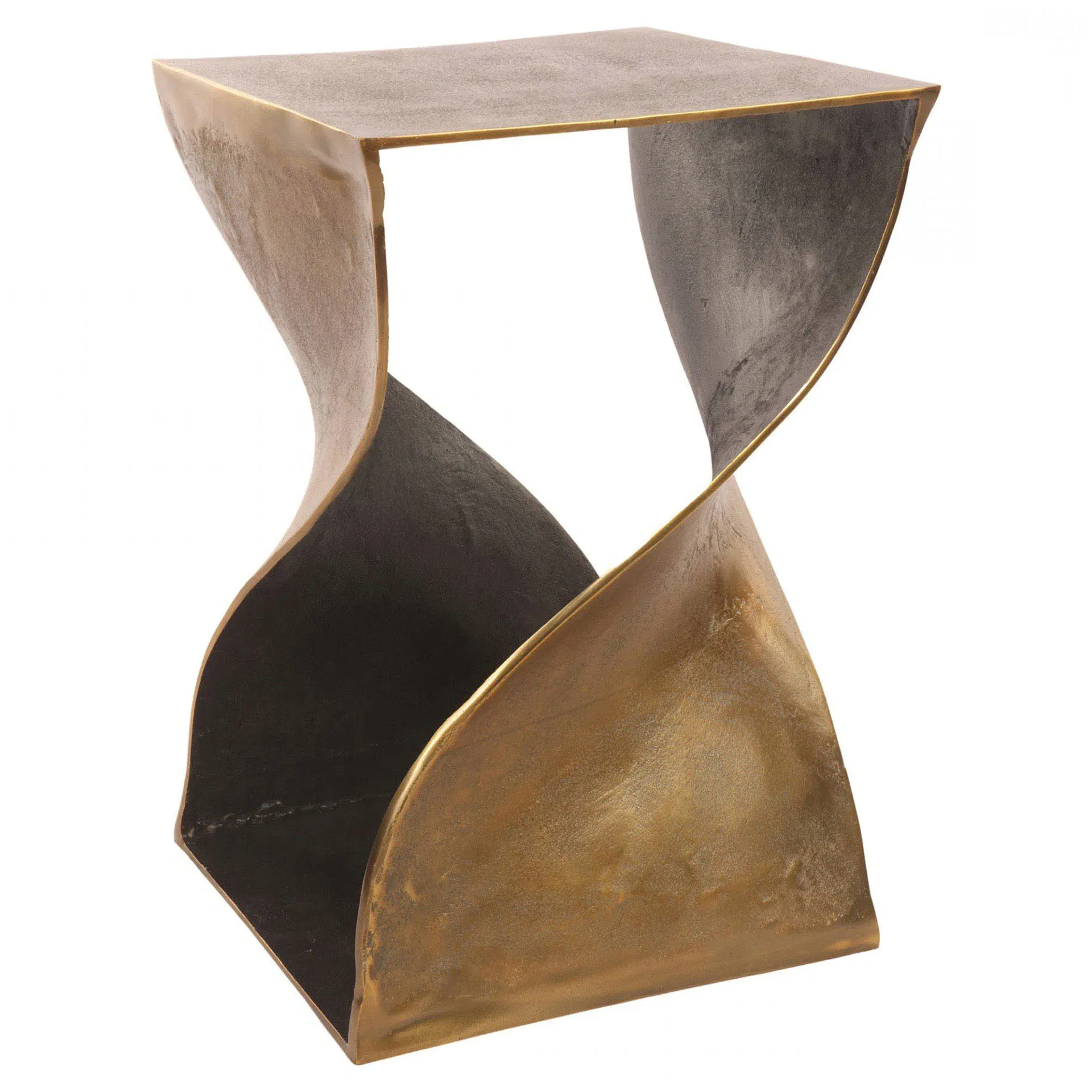 Nalani Square Side Table - Gold, Aluminum