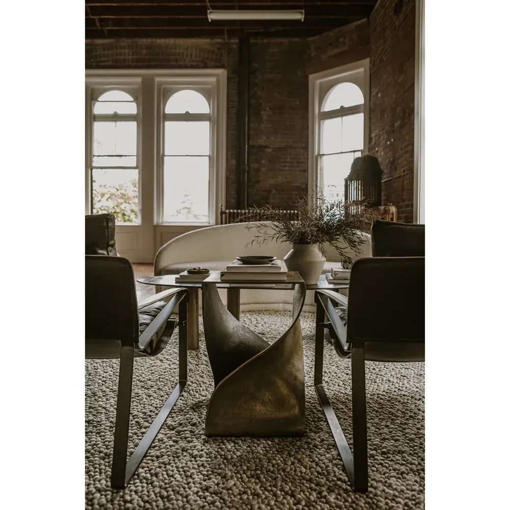 Nalani Square Side Table - Gold, Aluminum