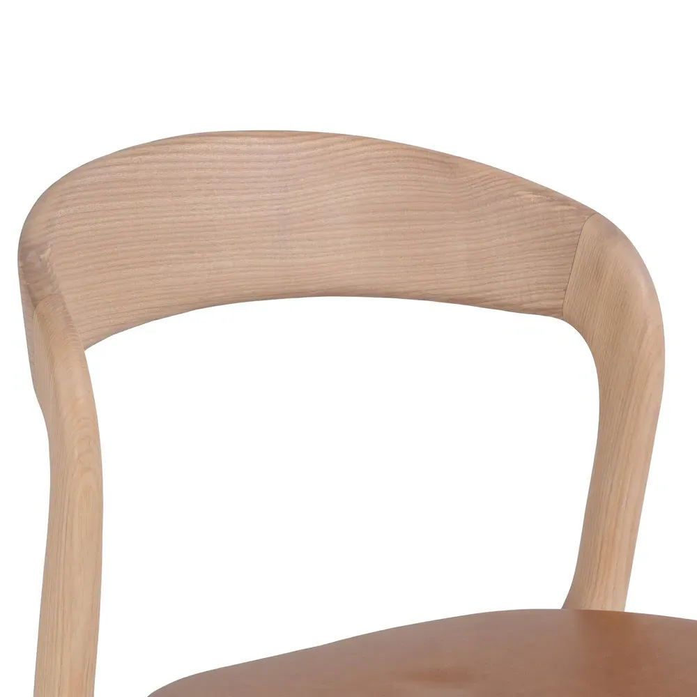 Nanda Counter Stool - Tan, Ash Wood
