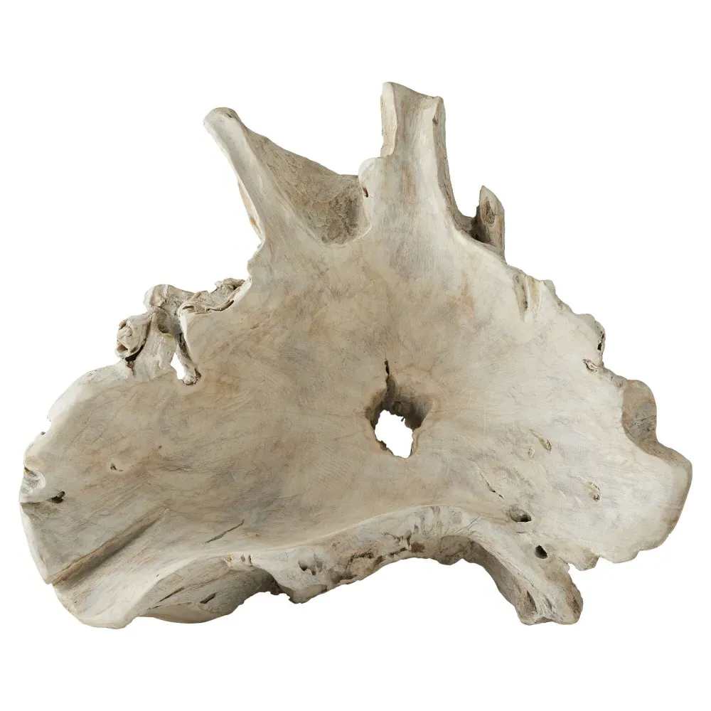 Nantucket Round Bowl Centerpiece - Beige, Driftwood