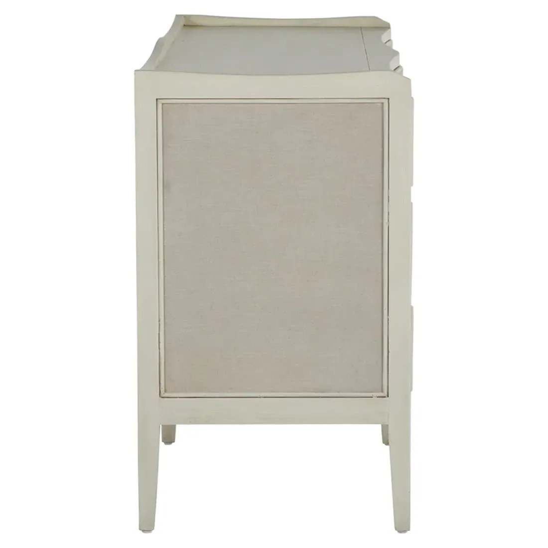 Naomi Double Dresser - Antique Cream, Mahogany