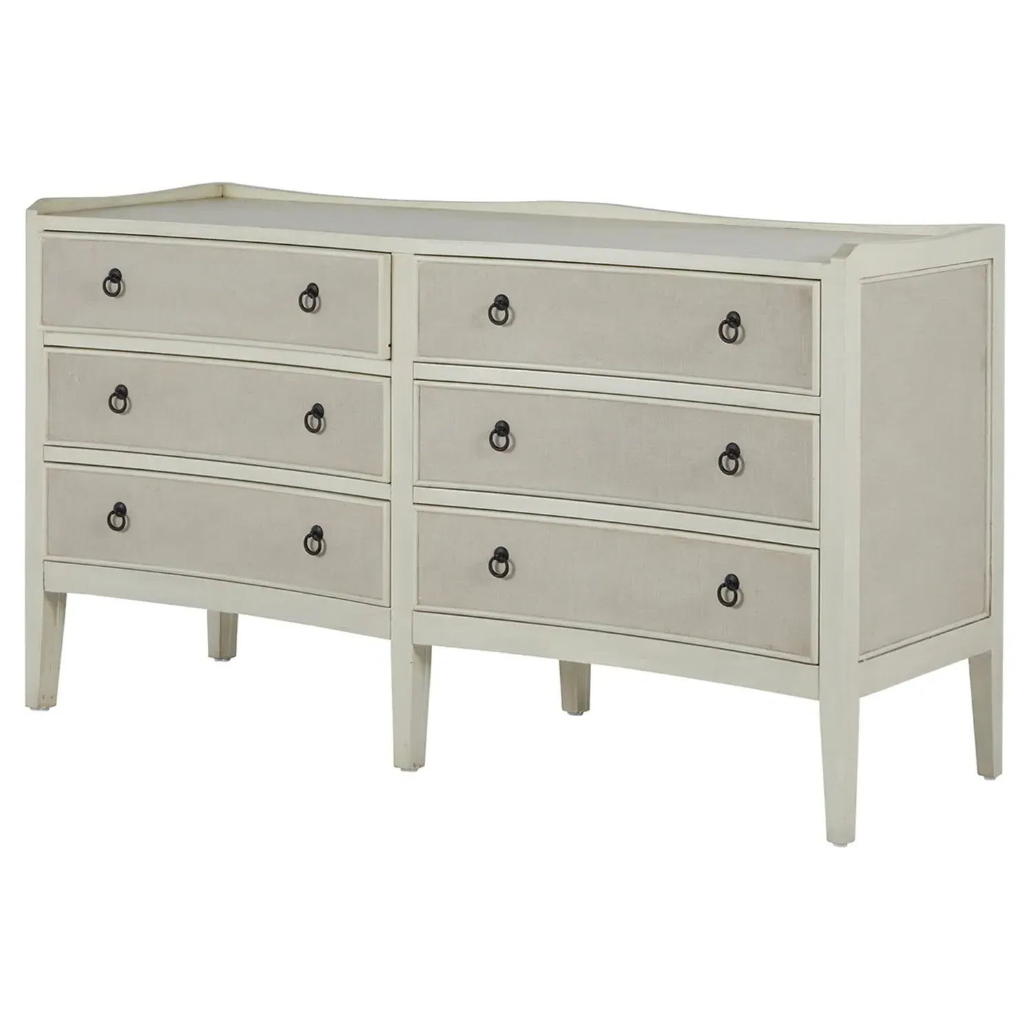 Naomi Double Dresser - Antique Cream, Mahogany image