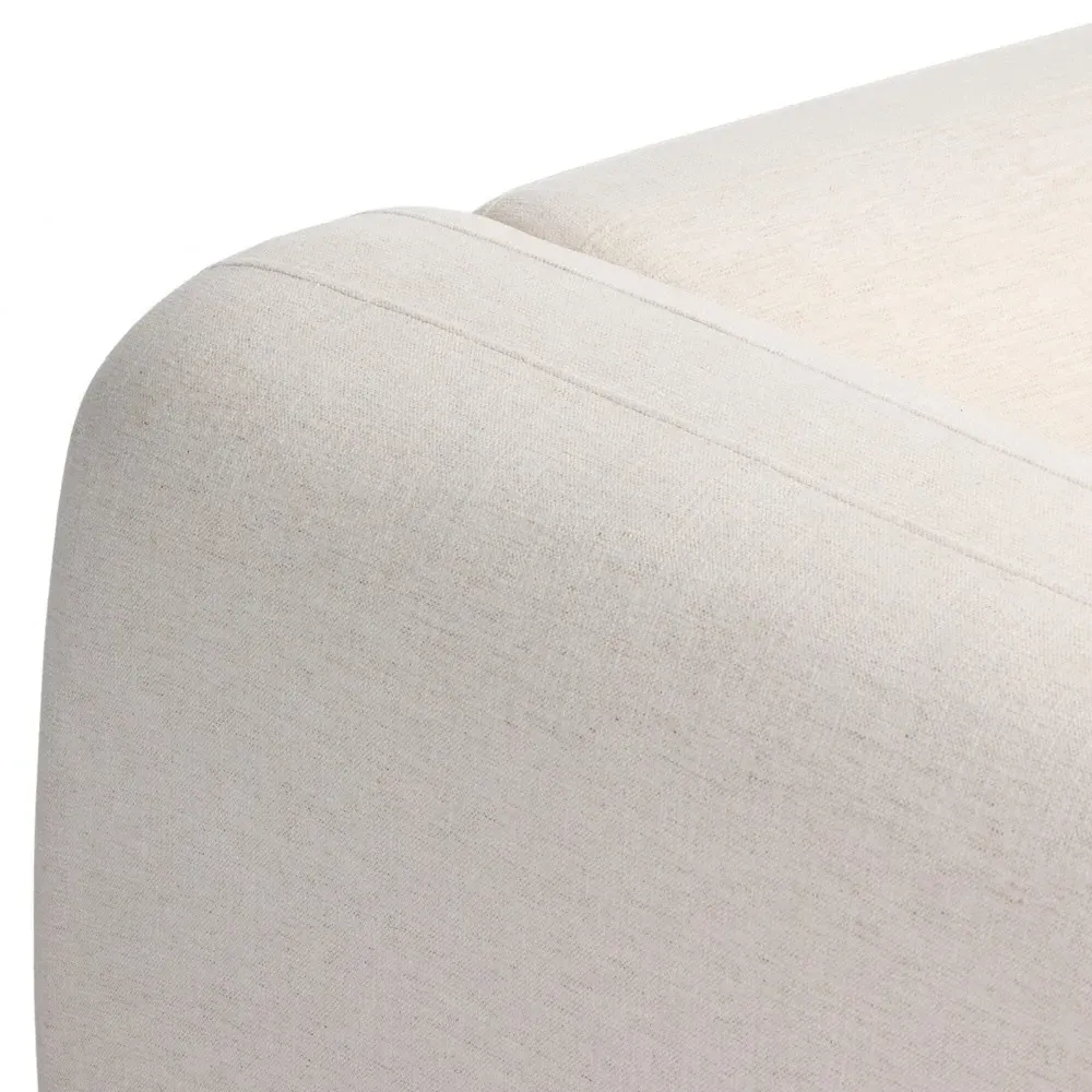 Nara Crypton Nomad Snow Swivel Chair - Cream