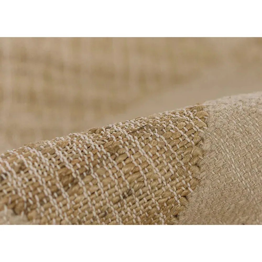 Nash Diamond Patterned Rug - Off White, Jute