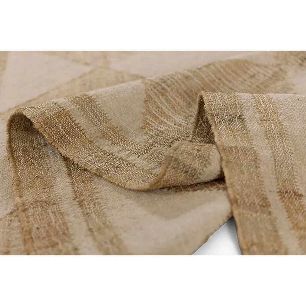 Nash Diamond Patterned Rug - Off White, Jute