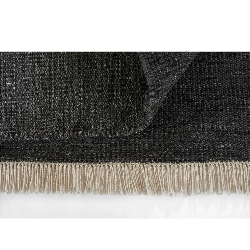 Natalia Striated Indoor Outdoor Rug - Black, PET Fiber