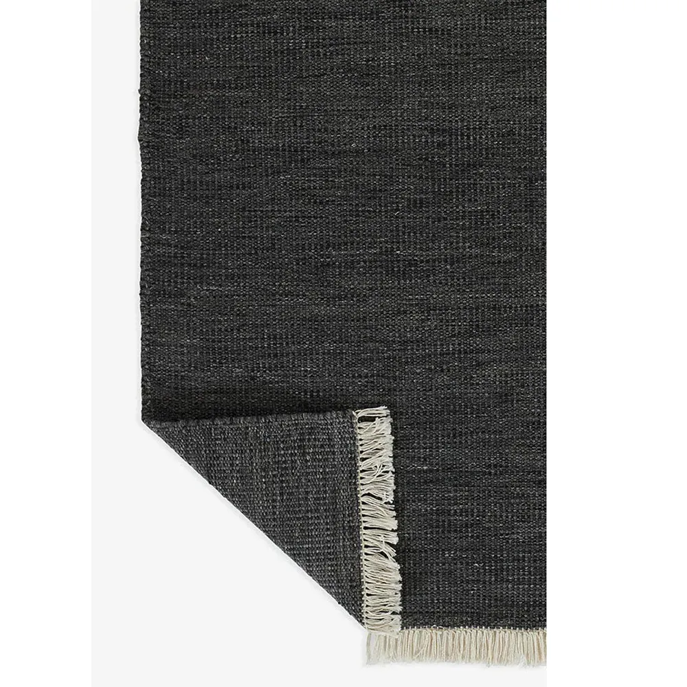 Natalia Striated Indoor Outdoor Rug - Black, PET Fiber