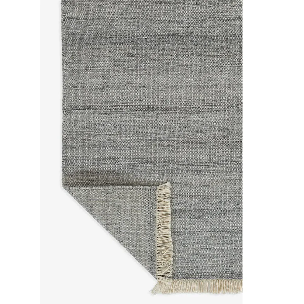 Natalia Striated Indoor Outdoor Rug - Silver, PET Fiber