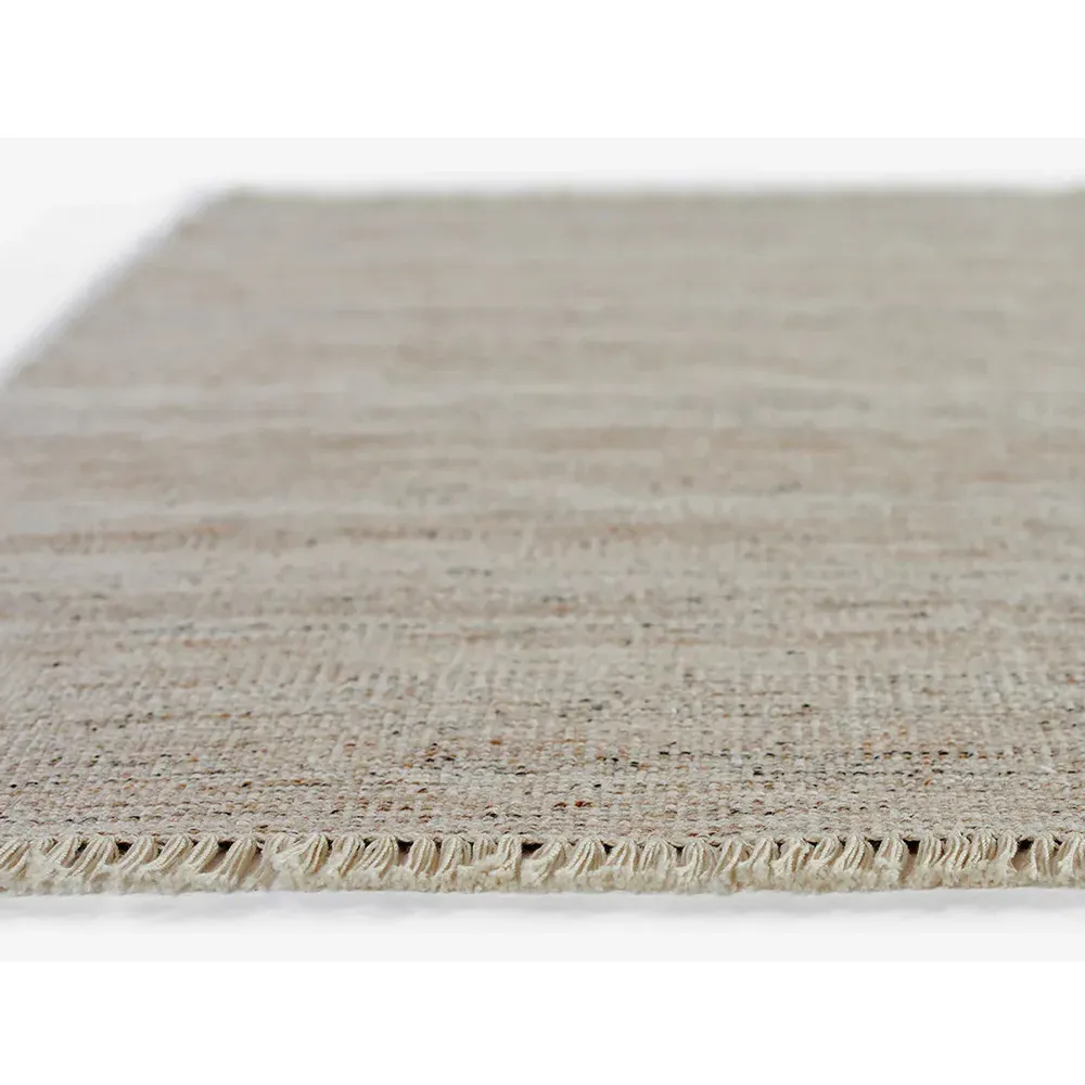 Natalia Striated Runner Indoor Outdoor Rug - Natural, PET Fiber