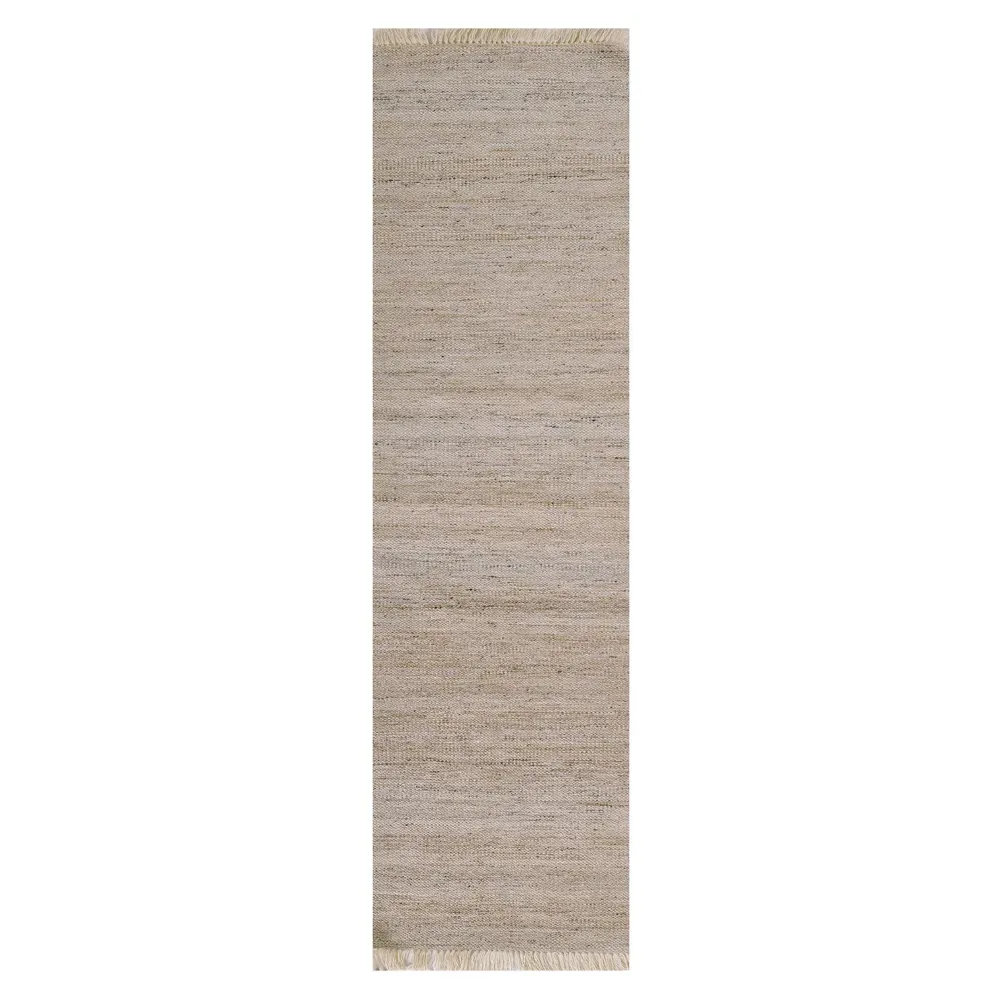 Natalia Striated Runner Indoor Outdoor Rug - Natural, PET Fiber