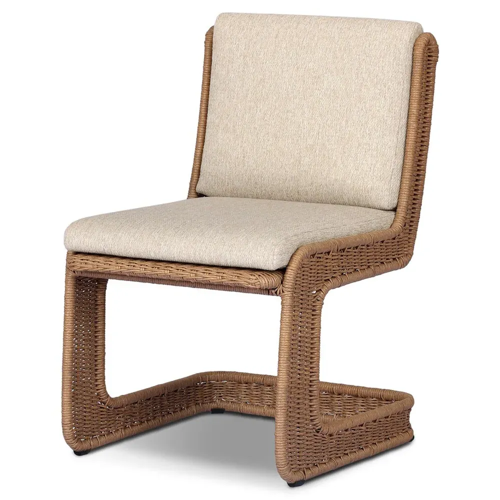 Natasha Woven Outdoor Dining Chair - Brown, Polyethylene