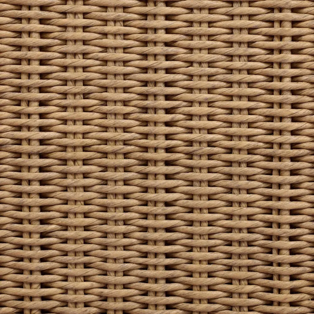 Natasha Woven Outdoor Lounge Chair - Brown, Polyethylene