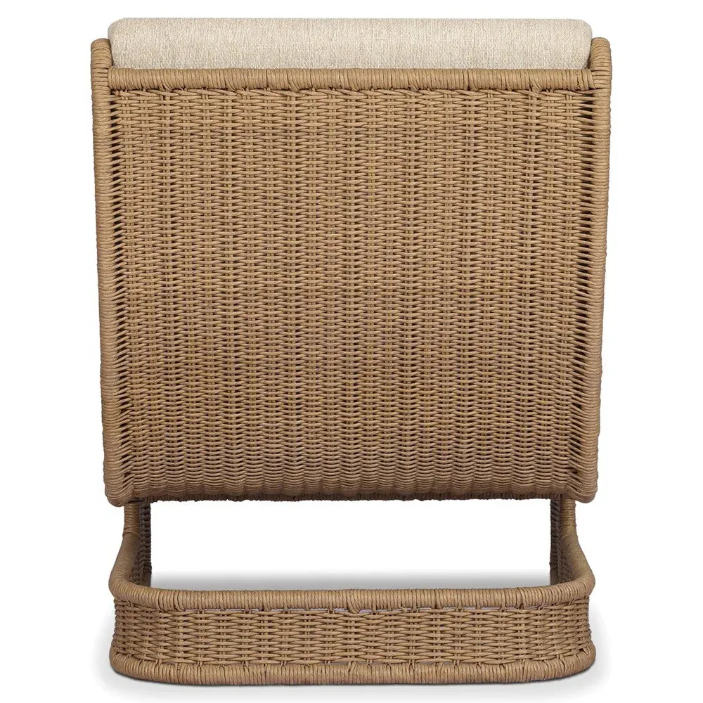 Natasha Woven Outdoor Lounge Chair - Brown, Polyethylene