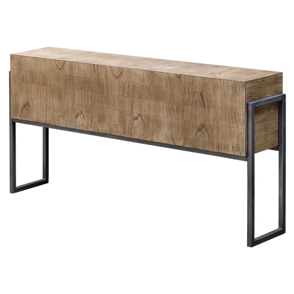 Nathan Console Table - Brown, Mahogany