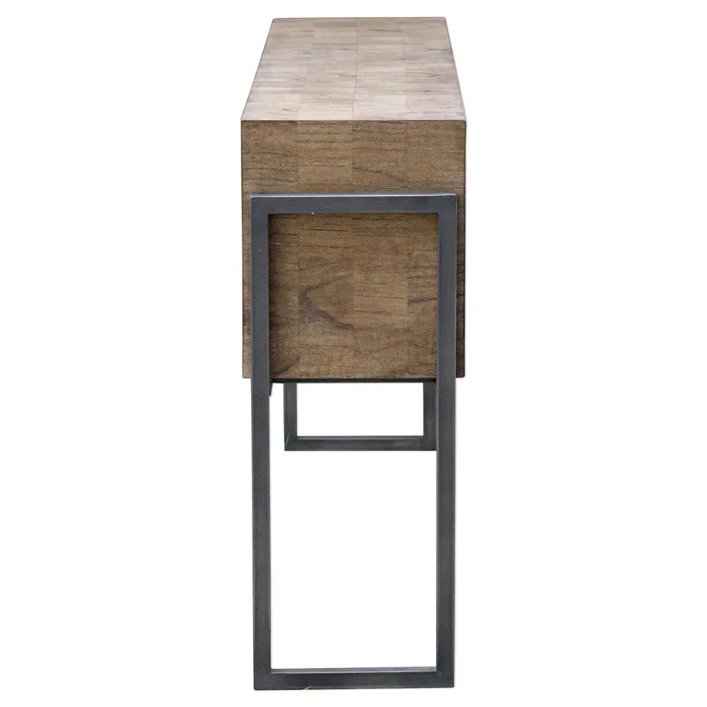 Nathan Console Table - Brown, Mahogany