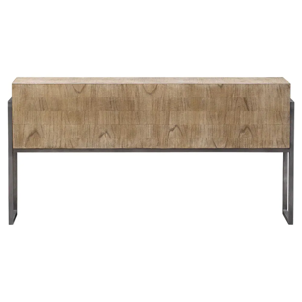 Nathan Console Table - Brown, Mahogany image