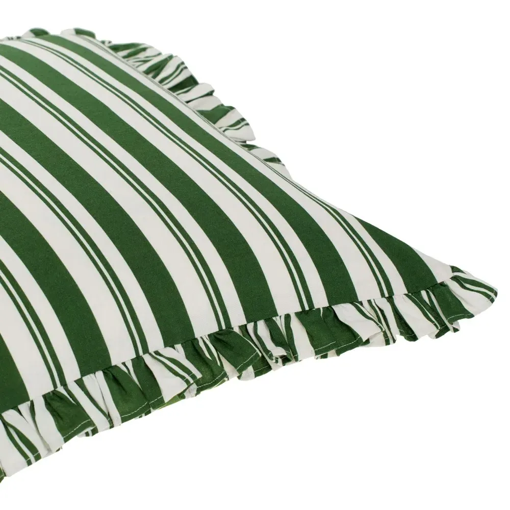 Nathaniel 18x18 Linear Throw Pillow - Green, Cotton
