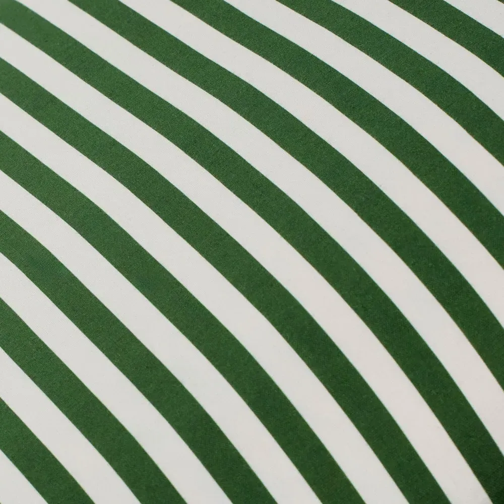 Nathaniel 18x18 Striped Throw Pillow - Green, Cotton