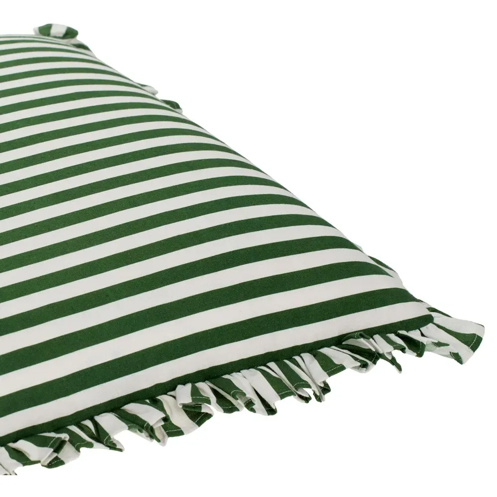 Nathaniel 18x18 Striped Throw Pillow - Green, Cotton