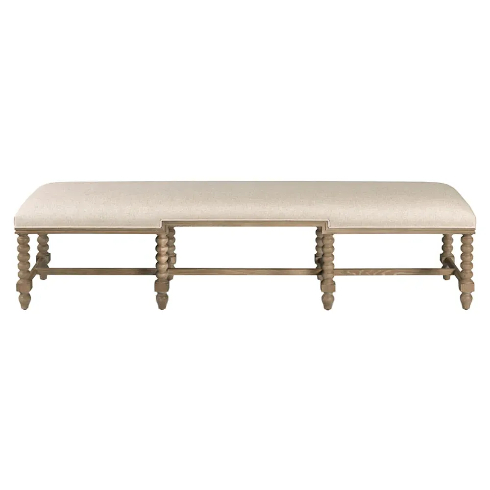 Nathaniel Oak Bench - Vintage Brown, Oak
