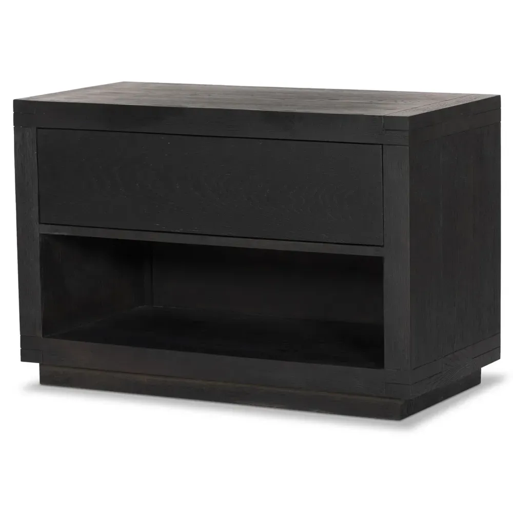 Nayeli Nightstand - Black, Oak