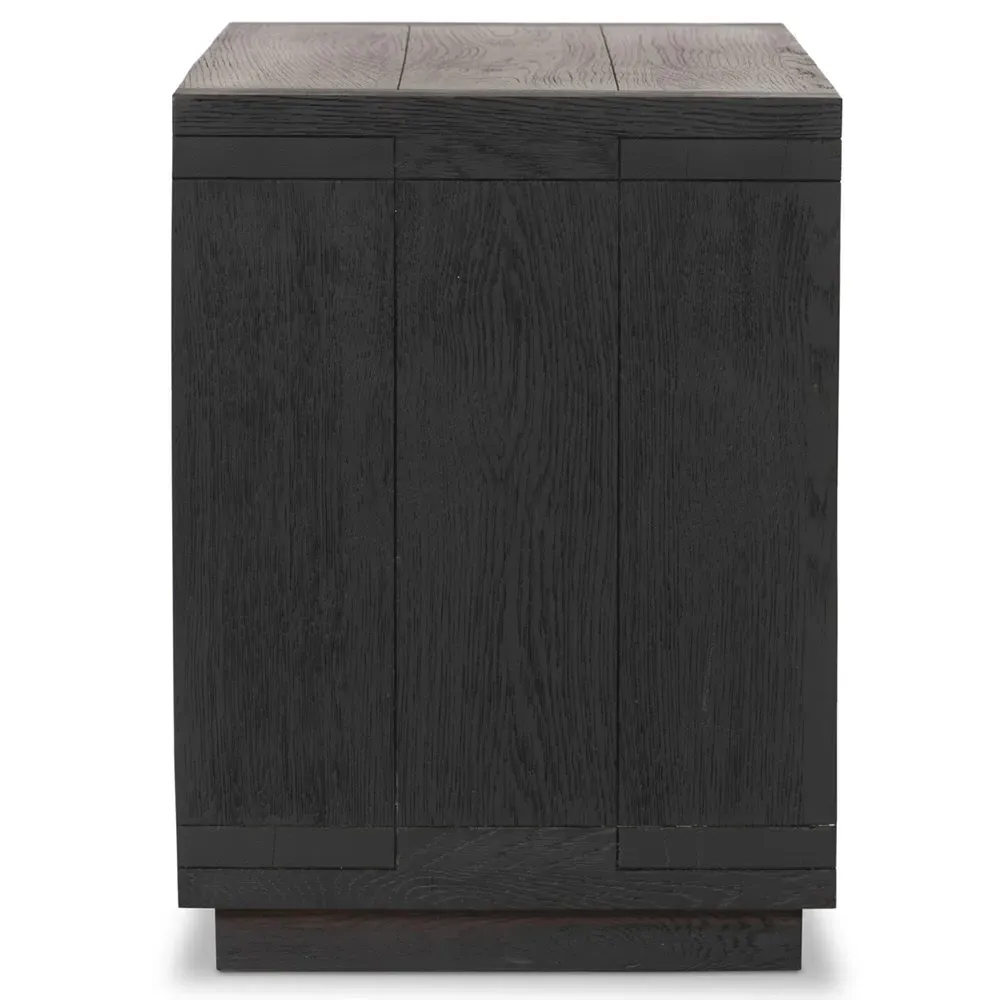Nayeli Nightstand - Black, Oak