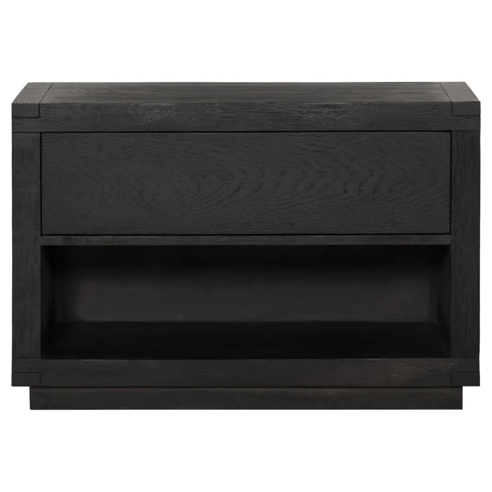Nayeli Nightstand - Black, Oak image