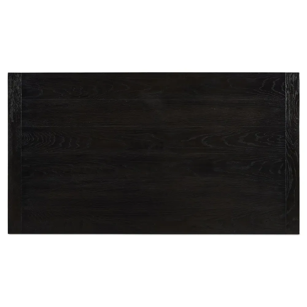 Nayeli Rectangular Coffee Table - Black, Oak