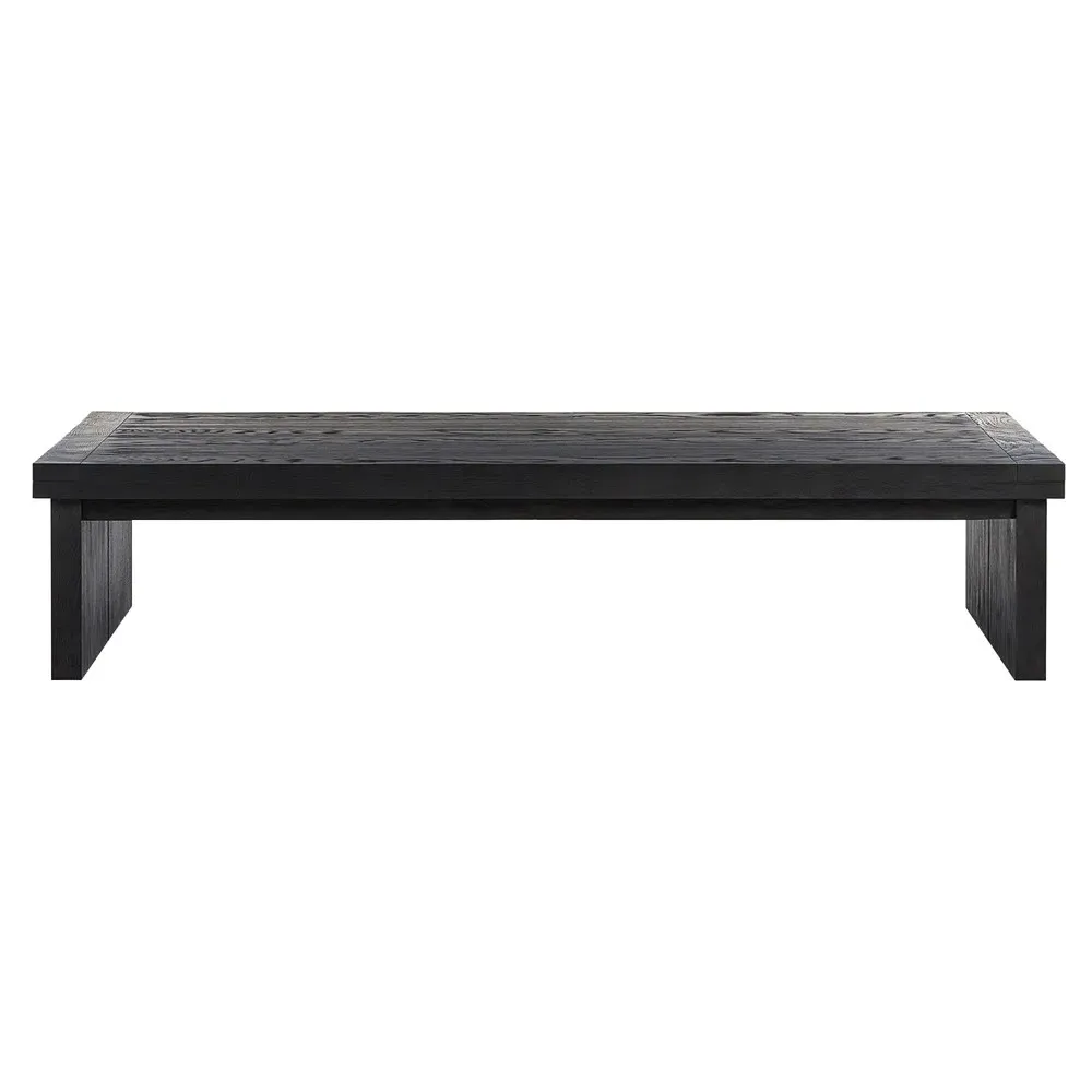 Nayeli Rectangular Coffee Table - Black, Oak