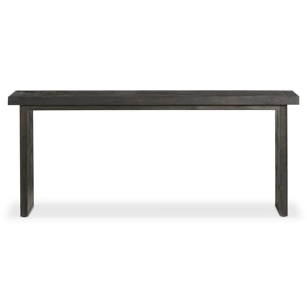 Nayeli Rectangular Console Table - Black, Oak