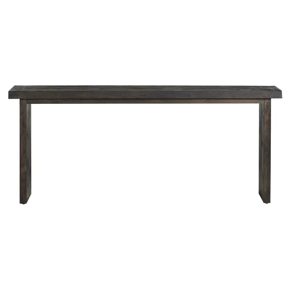 Nayeli Rectangular Console Table - Black, Oak