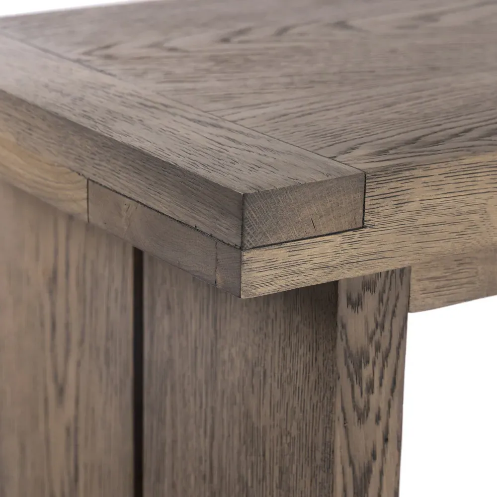 Nayeli Rectangular Console Table - Brown, Oak