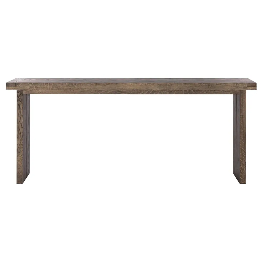 Nayeli Rectangular Console Table - Brown, Oak image