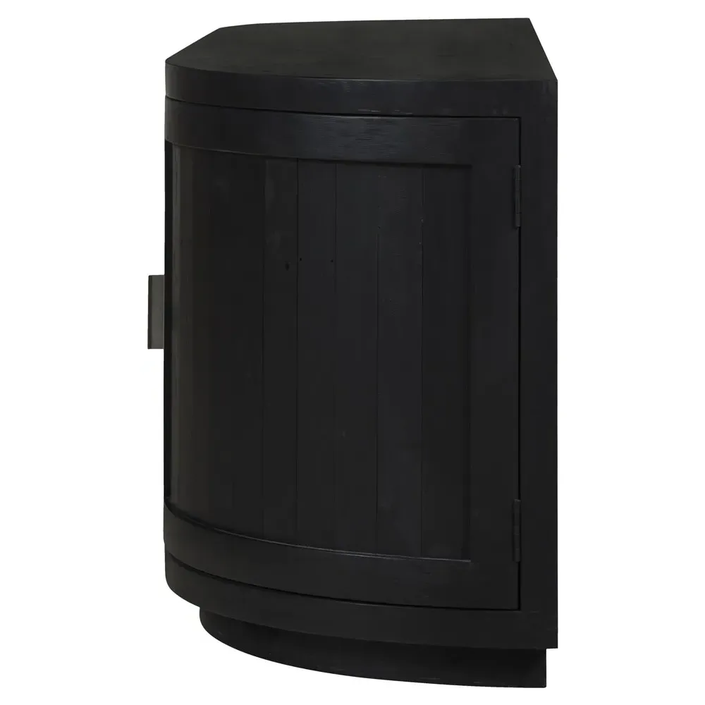 Neriah Reclaimed Wood Media Cabinet - Black