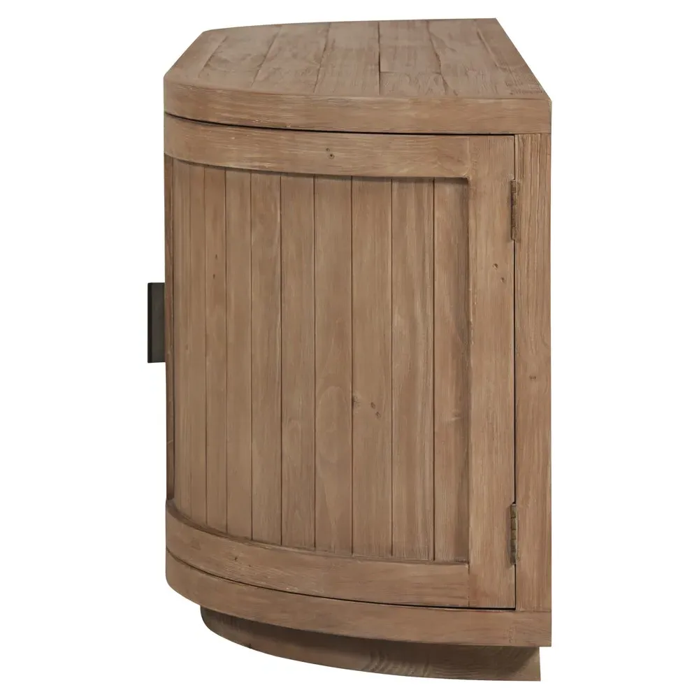 Neriah Reclaimed Wood Media Cabinet - Brown