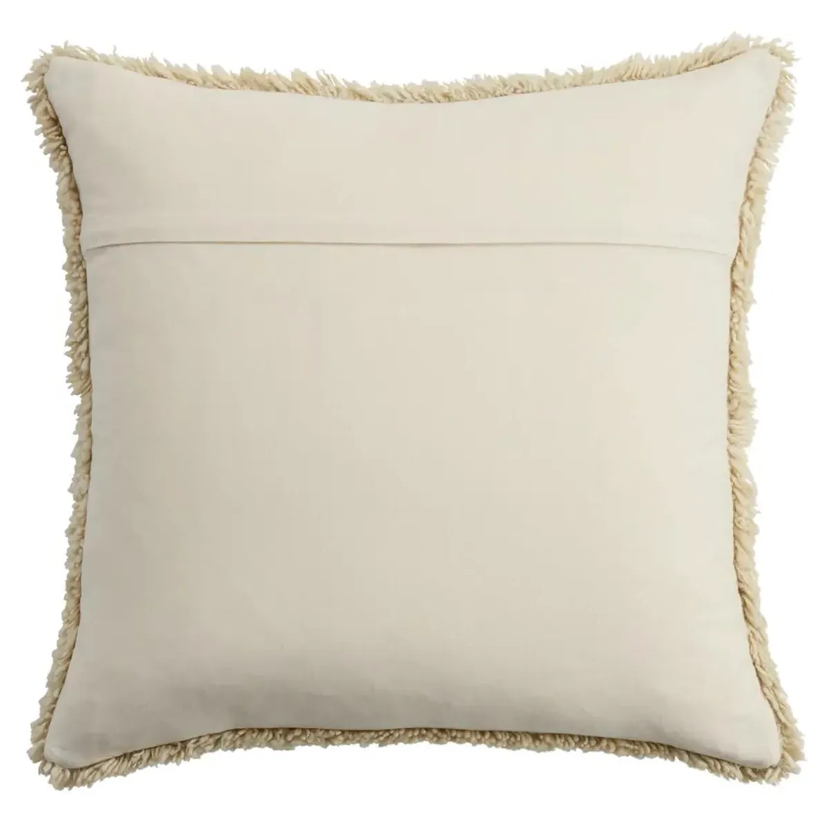 Neriah Shag Throw Pillow - Cream, Wool