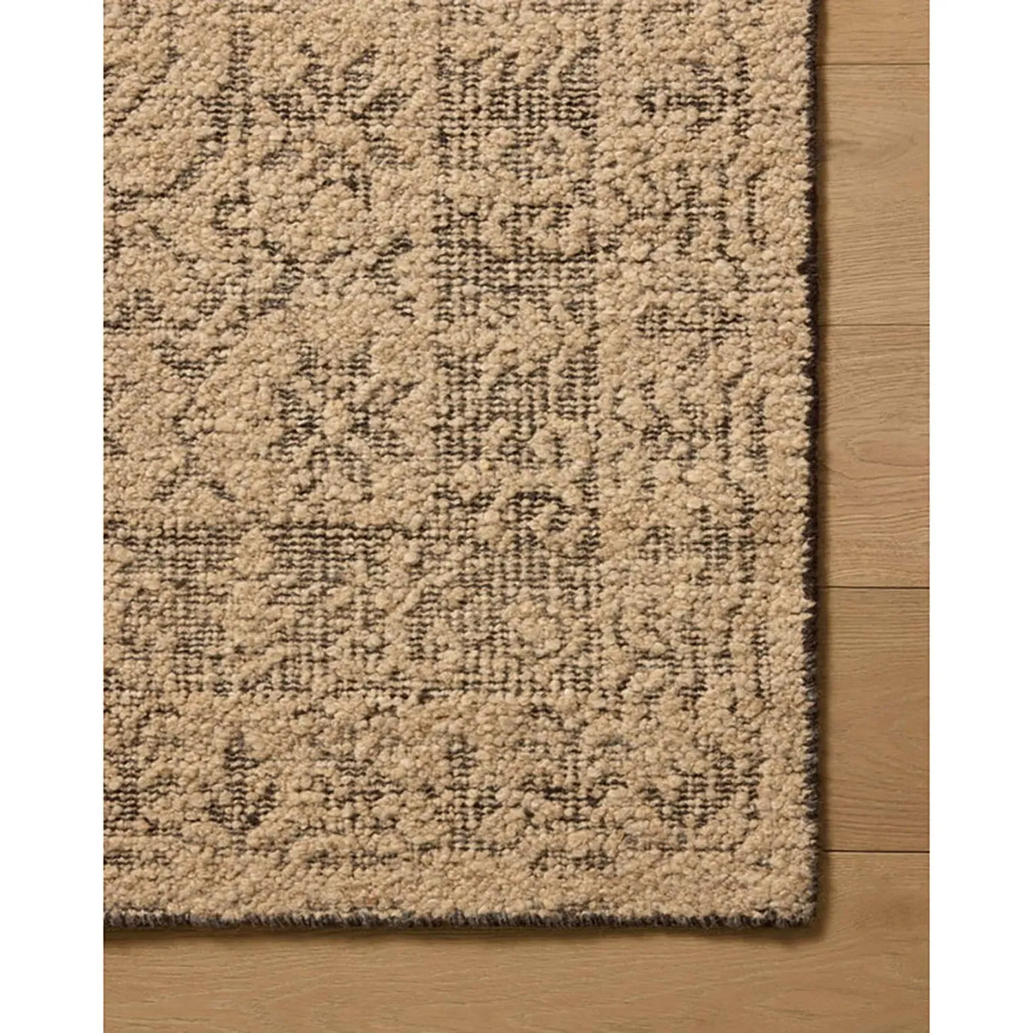 Nerissa Medallion Patterned Rug - Tan, Wool Cotton