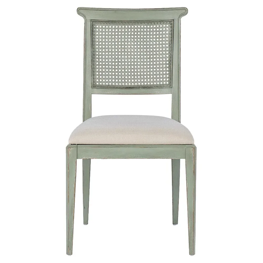 Nestryl Woven Cane Back Dining Chair - Green, Wood image