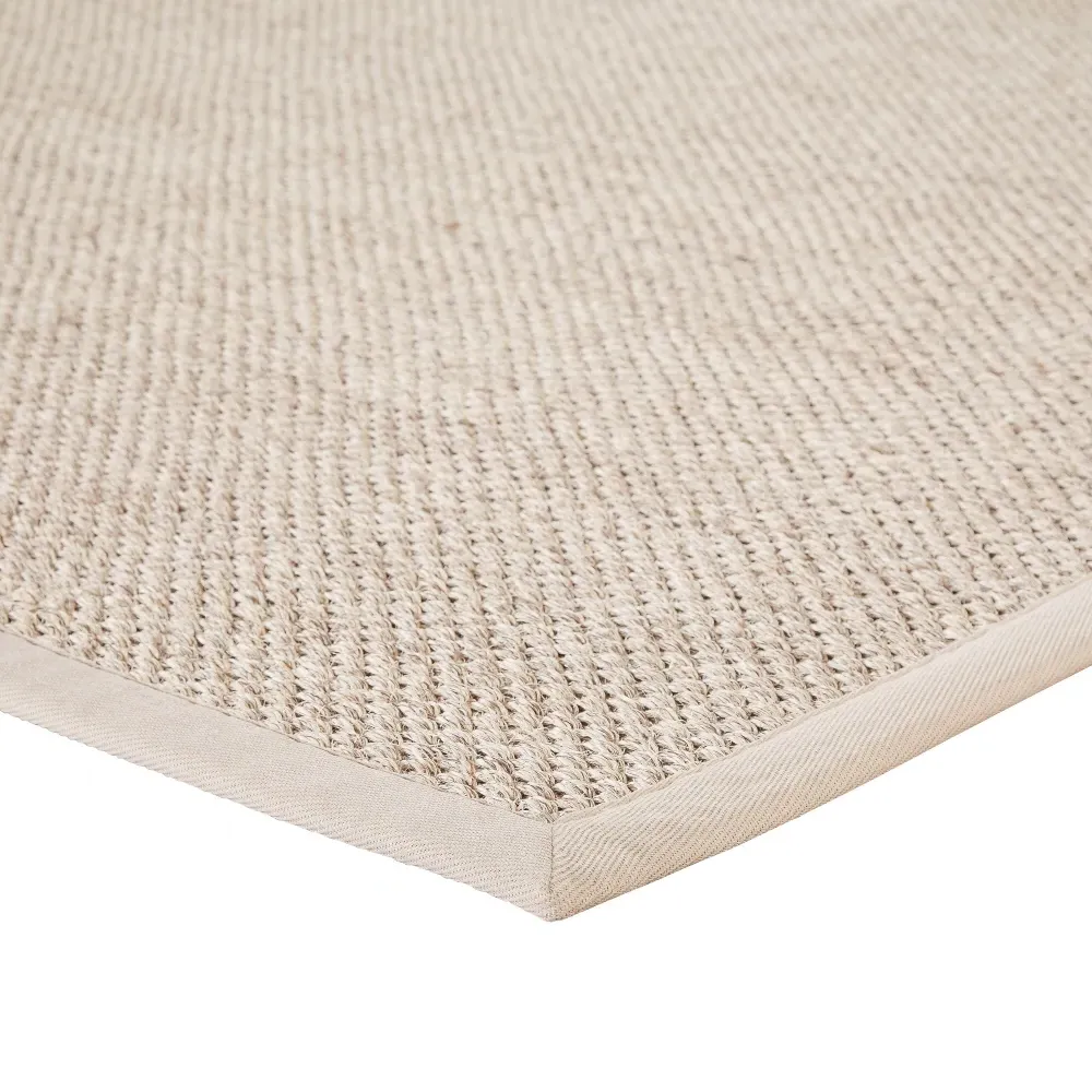 Neville Large Sisal Border Rug - Beige, Sisal