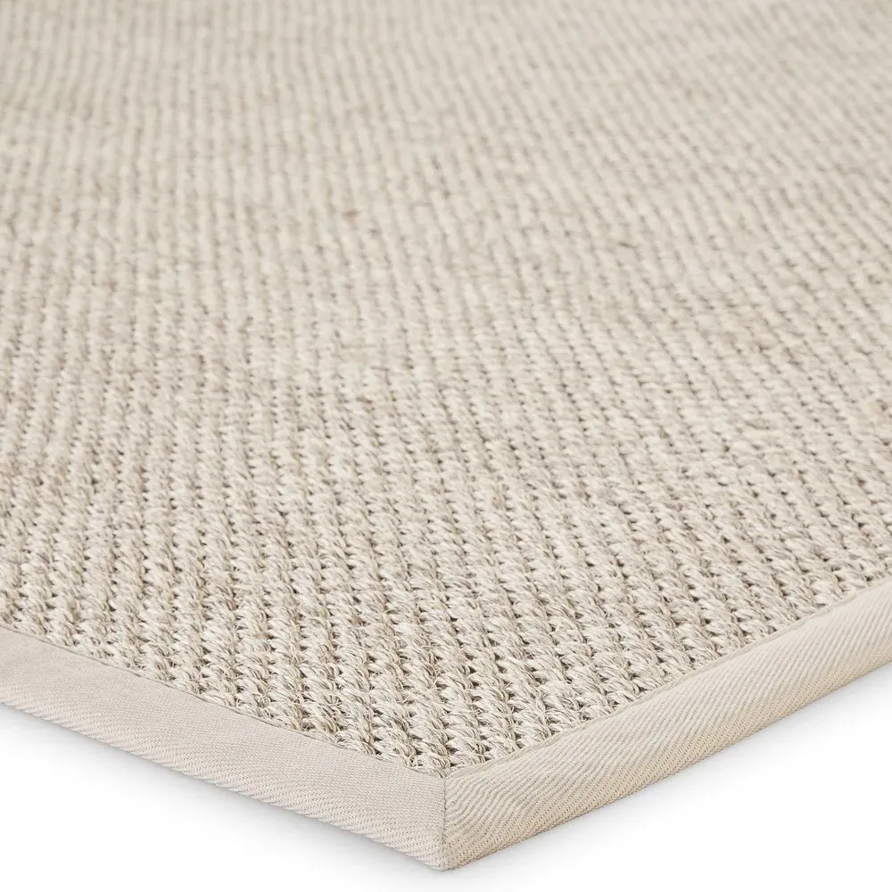 Neville Sample Sisal Border Rug - Beige, Sisal