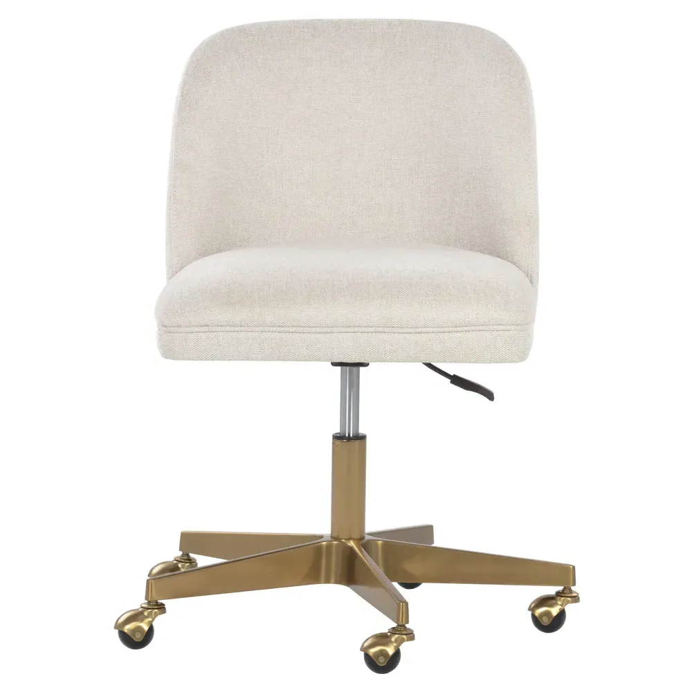 Newark Office Chair - Cream, Belfast Oatmeal Fabric image
